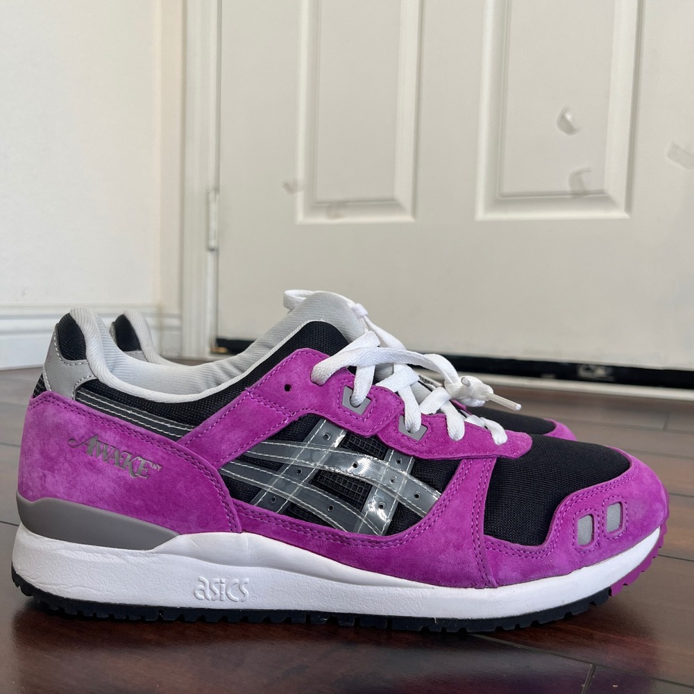 NEW Asics x Awake Ny Gel-Lyte 3 "Black/Pink" sneakers Men's size 10